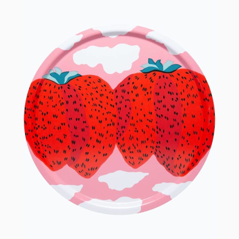 Marimekko Mansikkavuoret Tablett Erdbeere