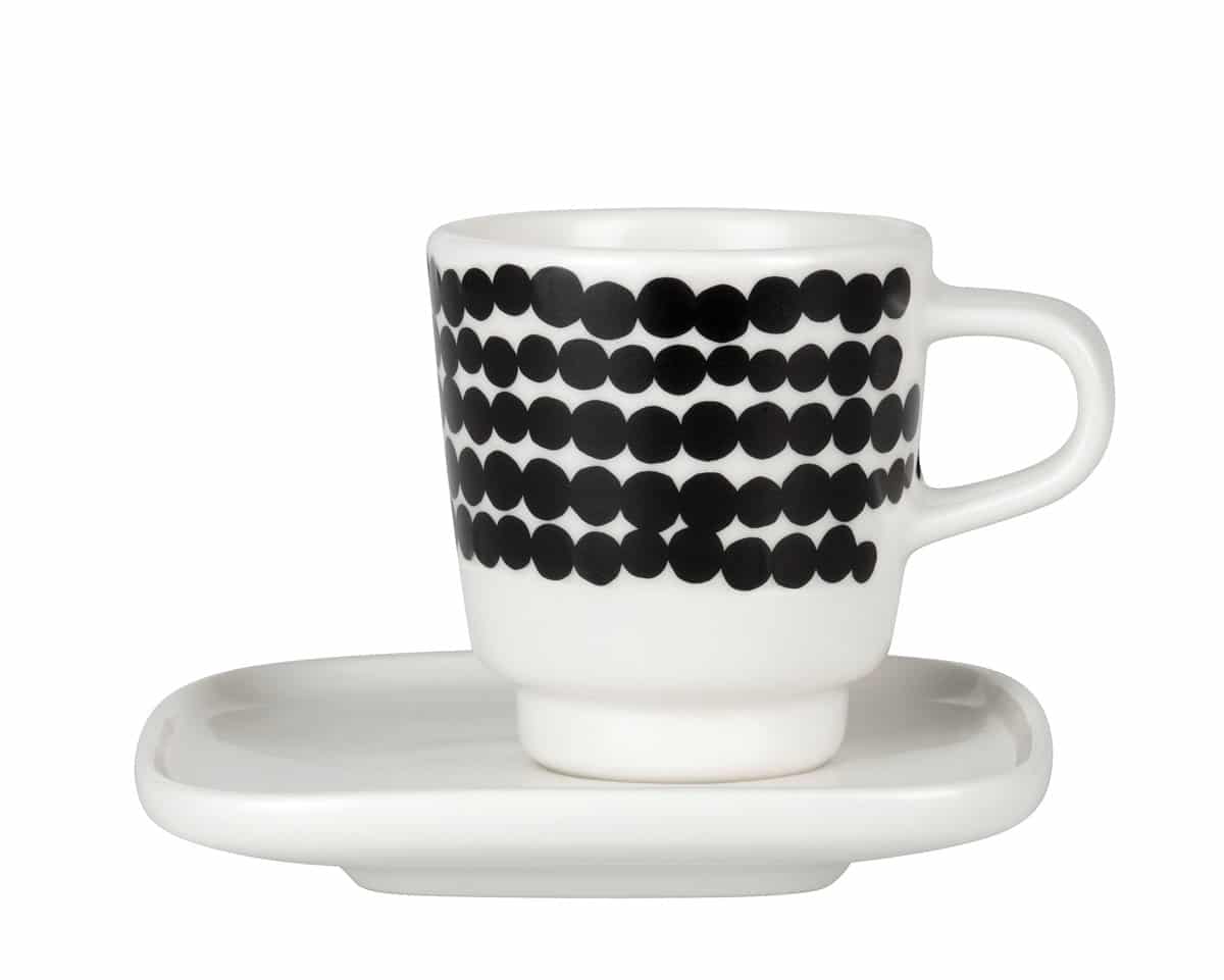 Marimekko Räsymatto Espresso Tasse Unterteller Punkt