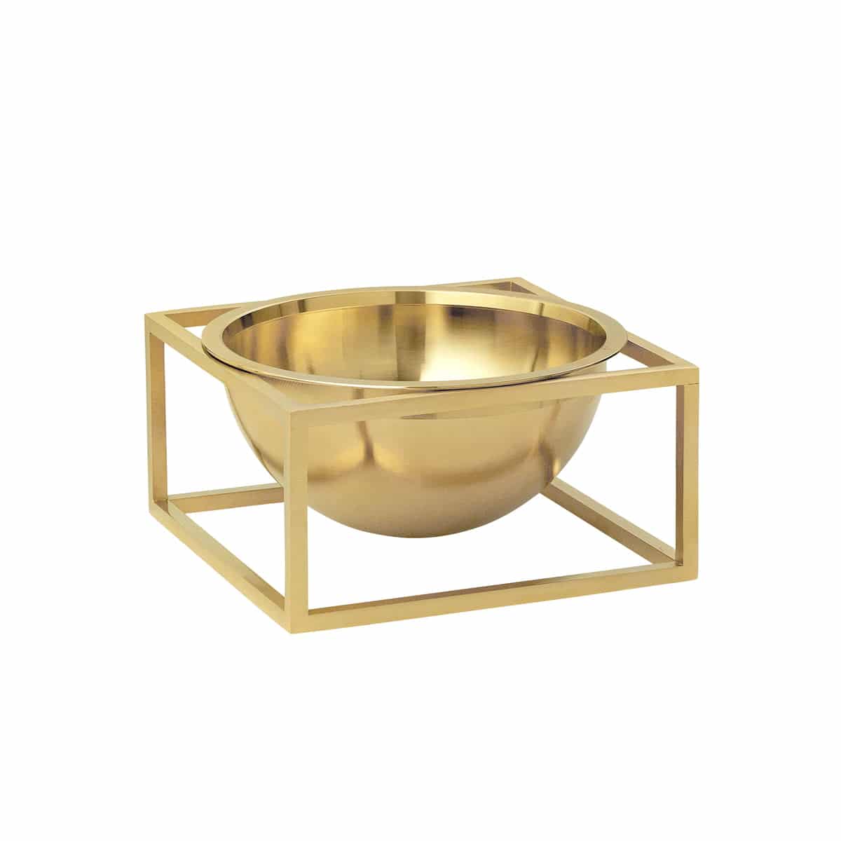 By Lassen Kubus Bowl Centerpiece brass gold Messing