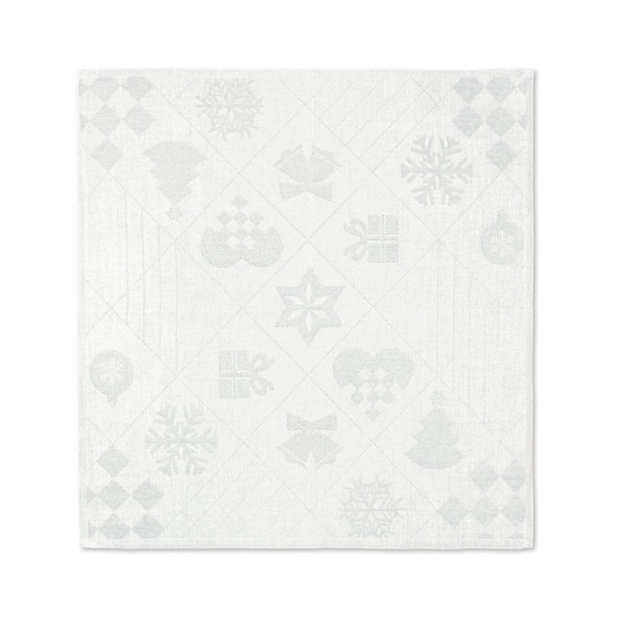 Juna Stoffserviette Weihnachten Dänemark off-white weiß