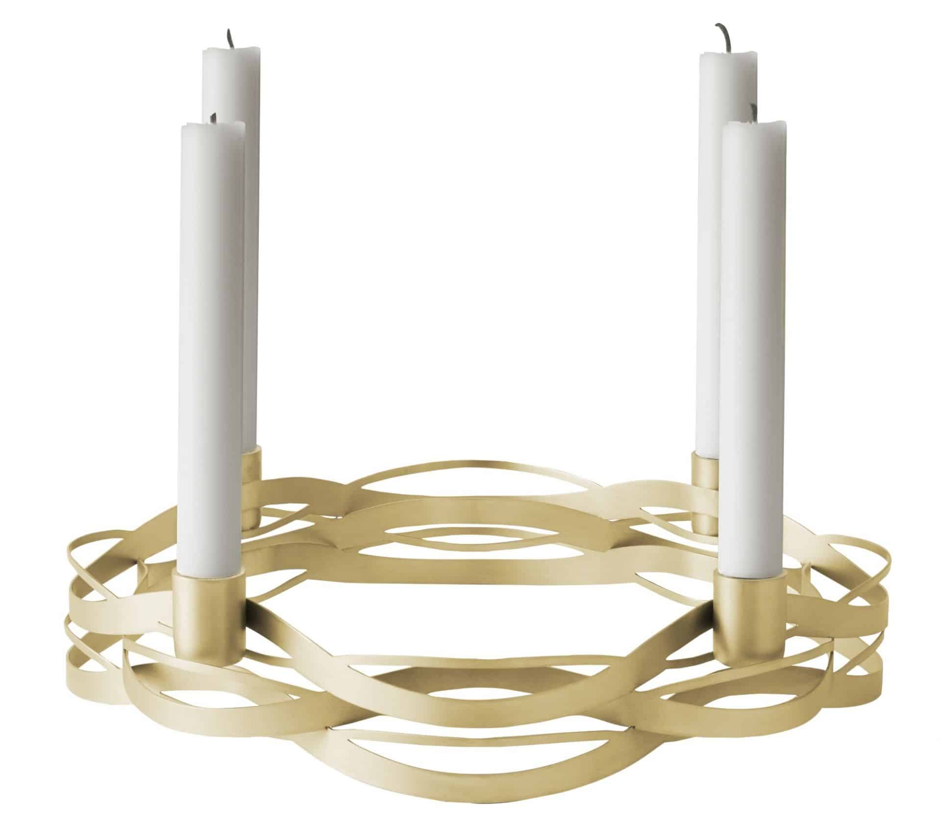 Stelton Tangle Messing Adventskranz Dänisch Design