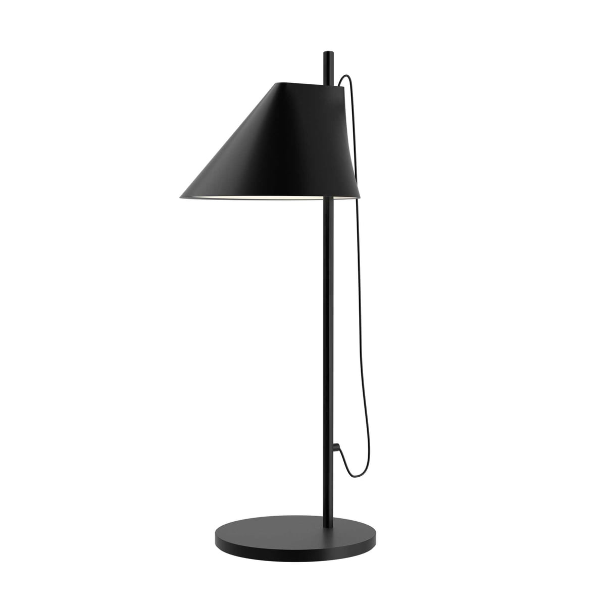 Louis Poulsen Yuh Tischleuchte Lampe schwarz Metall dänisches Design