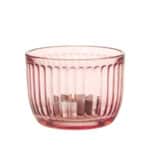 Iittala Raami Teelichthalter Windlicht Glas lachsrosa Design #finnisch skandinavisch