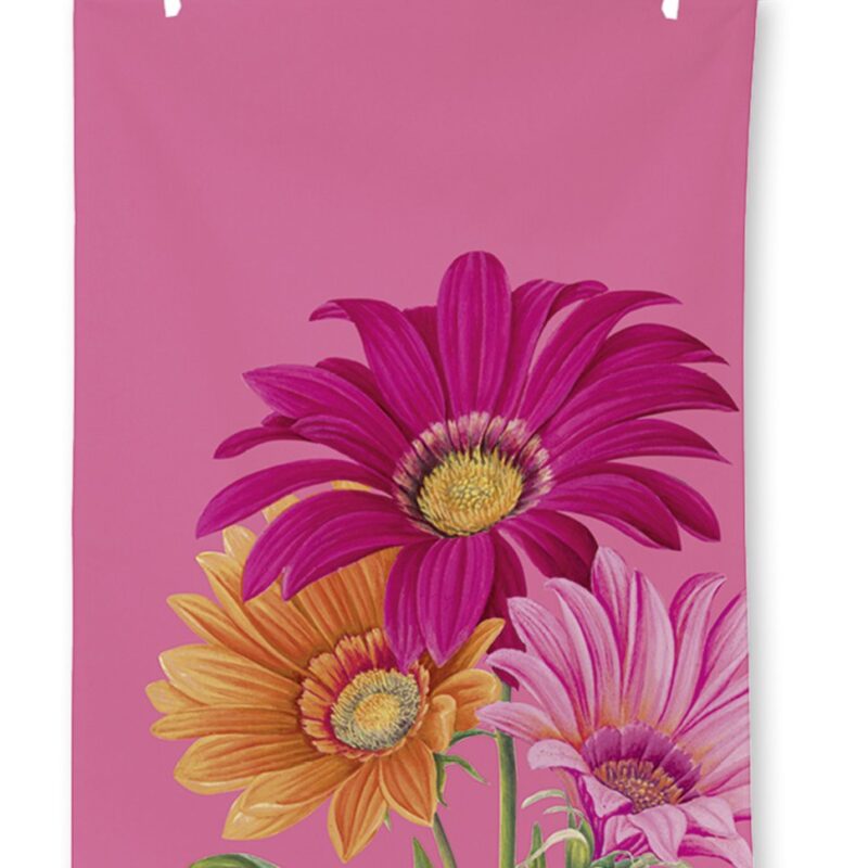 Pretty in Pink: Geschirrhandtuch JOYFUL GERBERA.  Von IHR, Deutschland.