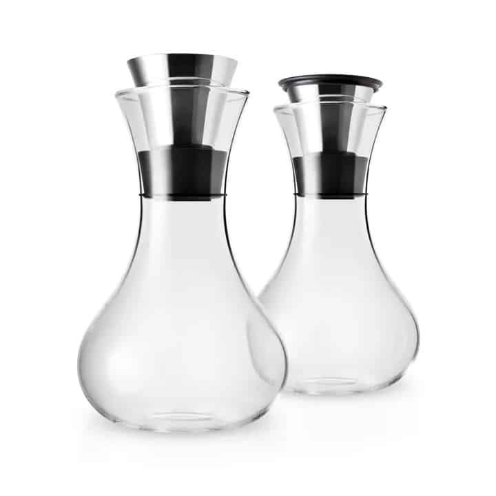Eva Solo Zucker- und Milch Set, Glas Silikon, Edelstahl Design skandinavisch Kaffee Tee