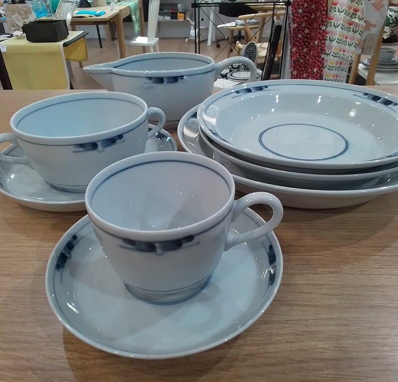 Royal Copenhagen Gemina Geschirr Service Serie dänisch Design skandinavisch grau blau Auswahl